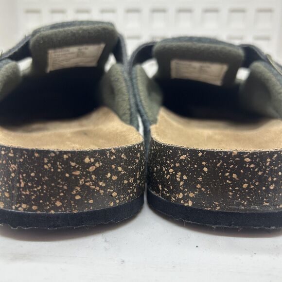 Camo Clog Shoes Mens Size 11 Gray Buckle Cork Footbed Slip On Slippers Comfort - Picture 7 of 9